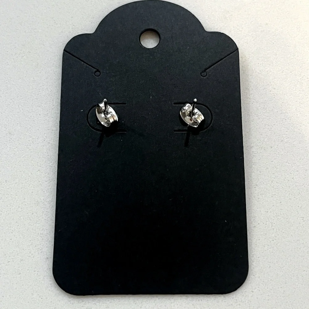Kitty Cat Earrings Stainless Steel hypoallergenic w/stud posts & Gift Bag